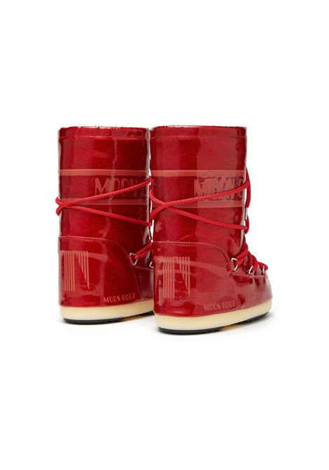 Stivali da neve Icon con glitter in rosso Moon boot kids - bambini MOON BOOT KIDS | 80D3400290KD001